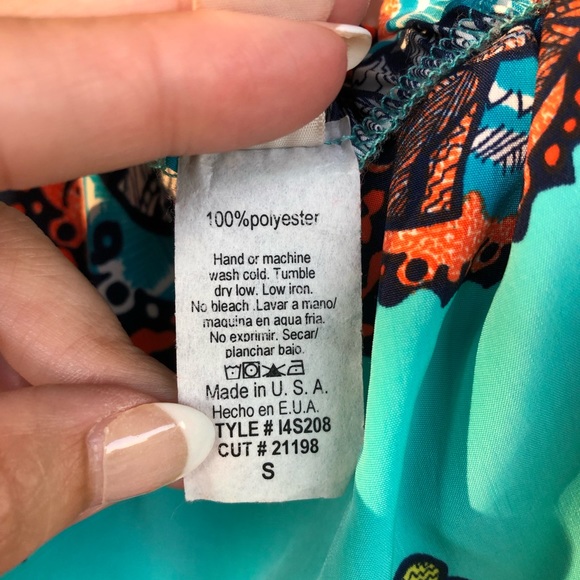 Itro strapless printed maxi dress size small - Picture 7 of 8